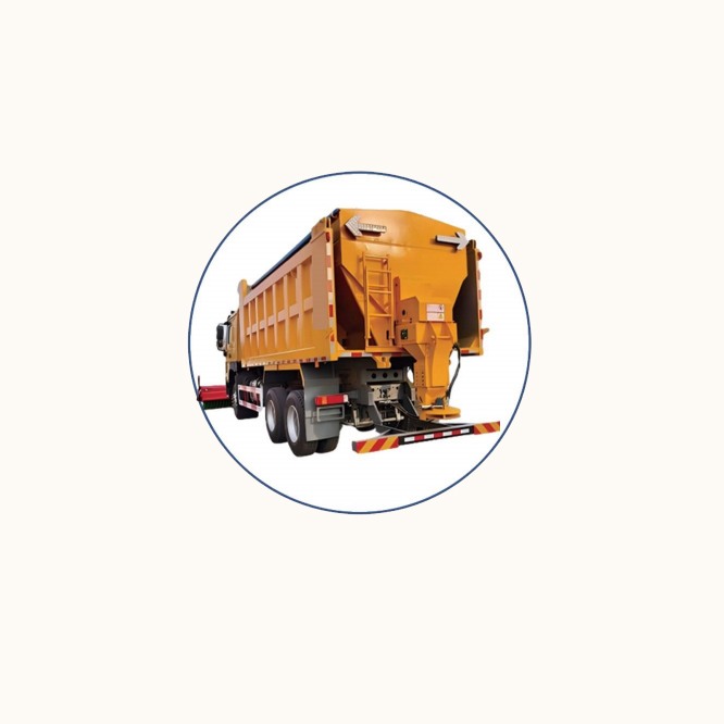 Cubic solid vehicle-mounted spreader